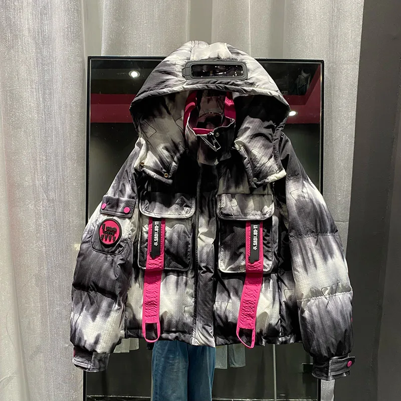 2025 зимняя новая женская куртка-пуховик с принтом тай-дай, толстый белый утиный пух, супер красивая короткая модная куртка для поездок на работу
2025 зимняя новая женская куртка-пуховик с принтом тай-дай, толстый белый утиный пух, супер красивая короткая модная куртка для поездок на работу
