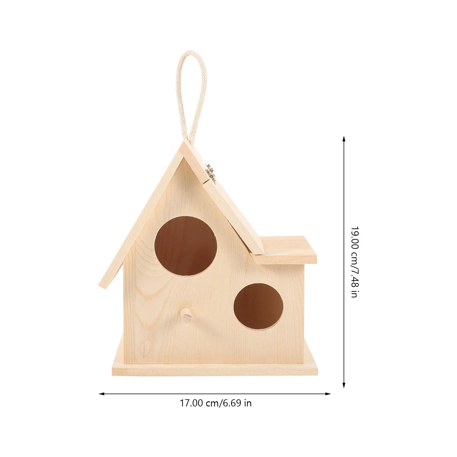 Wooden Bird Nest Breeding Box Parakeet Nesting Box Natural Wood Grain Safe Durable Easy Clean Observation Garden Backyard
Wooden Bird Nest Breeding Box Parakeet Nesting Box Natural Wood Grain Safe Durable Easy Clean Observation Garden Backyard