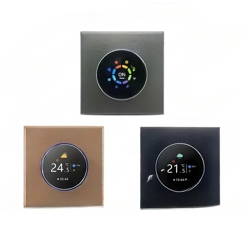 Smart Knob Thermostat Programmable Wireless Wifi Modbus Thermostat for Electric Floor Heating
Smart Knob Thermostat Programmable Wireless Wifi Modbus Thermostat for Electric Floor Heating