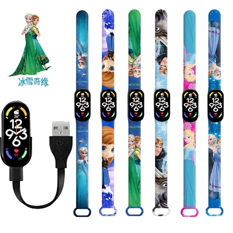 Disney Princess Bluetooth Smart Watch M7 Bracelet Sports Electronic Heart Rate Blood Pressure Blood Oxygen Monitoring Watch
Disney Princess Bluetooth Smart Watch M7 Bracelet Sports Electronic Heart Rate Blood Pressure Blood Oxygen Monitoring Watch