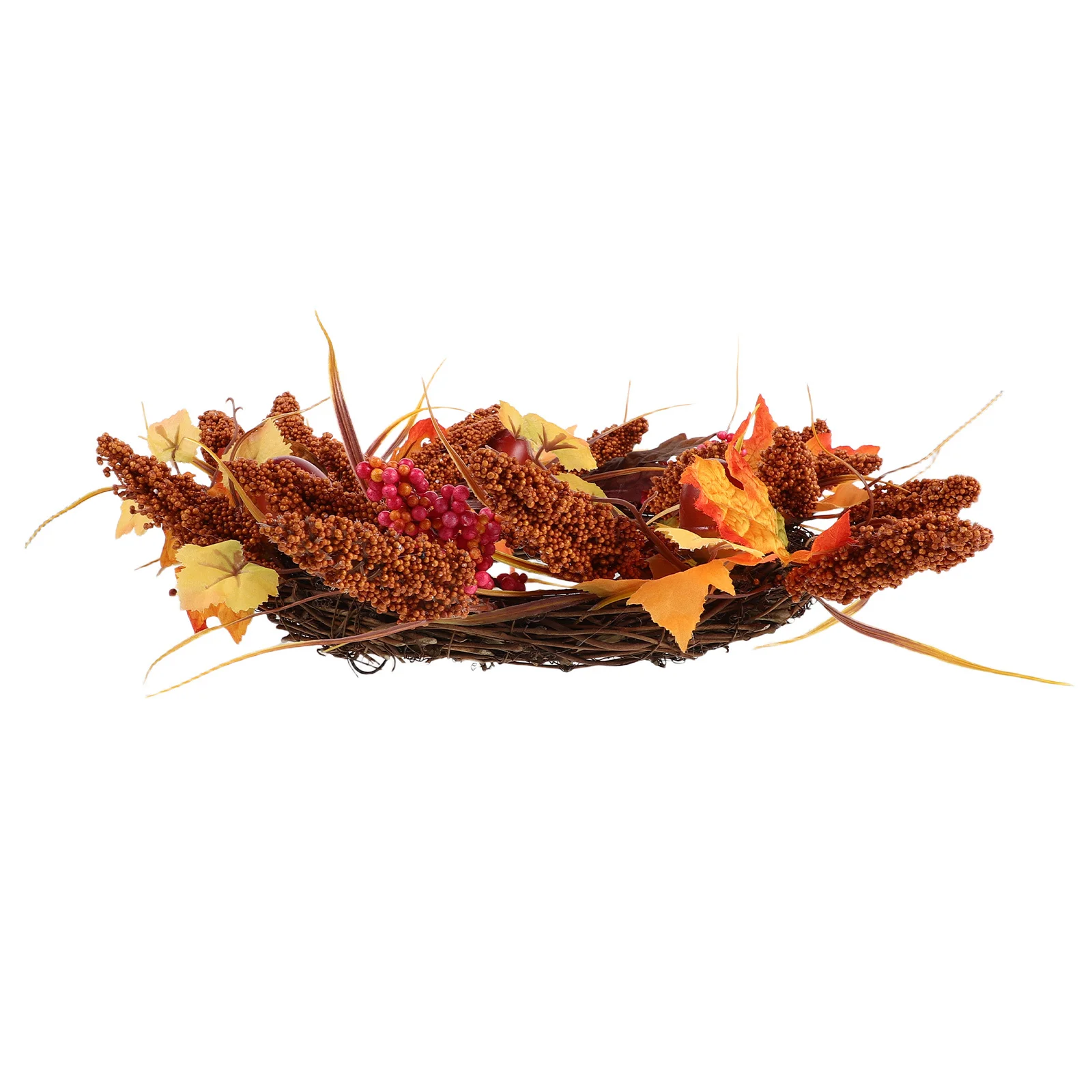 13.76" Autumn Decor Wreath Maple Leaves Berries Acorns Harvest Festival Thanksgiving Wall Door Decor Artificial Fall Wreath
13.76" Autumn Decor Wreath Maple Leaves Berries Acorns Harvest Festival Thanksgiving Wall Door Decor Artificial Fall Wreath