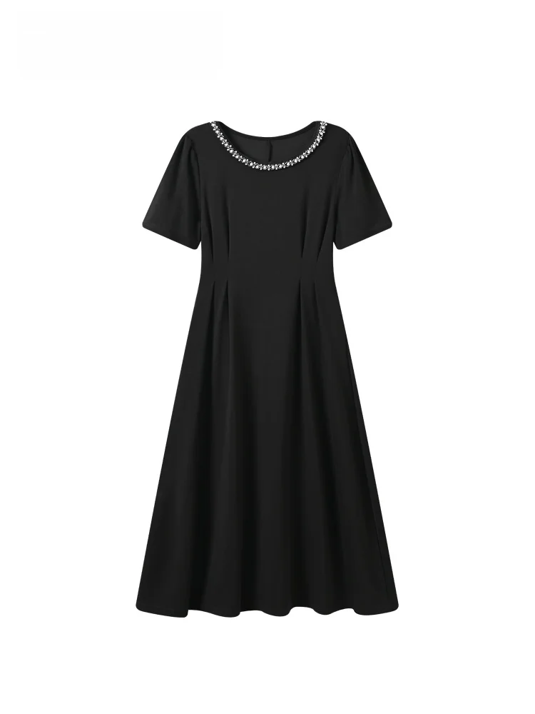 Fashionable CaraCLUB plus Size Short Sleeve Dress Women's Summer New Style Slimming Waist Cinched Retro Style Midi Dress
Fashionable CaraCLUB plus Size Short Sleeve Dress Women's Summer New Style Slimming Waist Cinched Retro Style Midi Dress