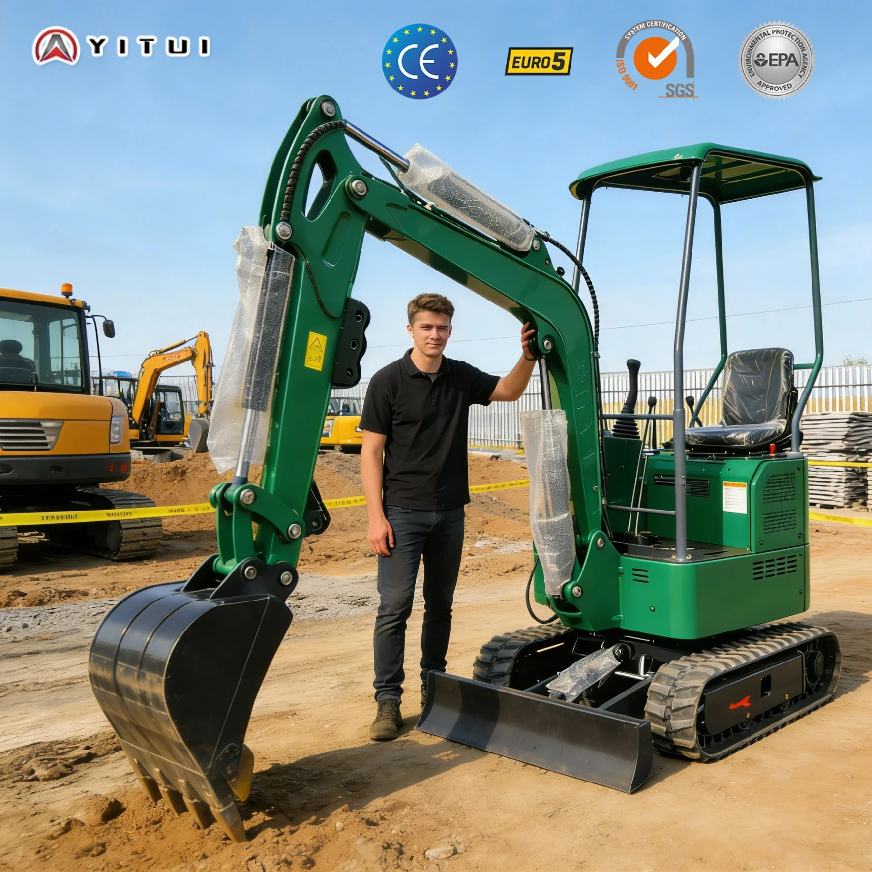 Customized 1.2t Mini Excavator Of The Latest Model-High Quality And High Power Suitable For Farm And Construction Site Work
Customized 1.2t Mini Excavator Of The Latest Model-High Quality And High Power Suitable For Farm And Construction Site Work