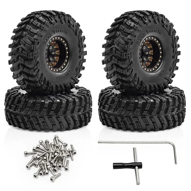 4PCS 1.0 Inch Brass Wheels Durable Rubber Tires Upgrade Parts for 1/18 RC Crawler TRX4M SCX24 FMS Ascent-18
4PCS 1.0 Inch Brass Wheels Durable Rubber Tires Upgrade Parts for 1/18 RC Crawler TRX4M SCX24 FMS Ascent-18
