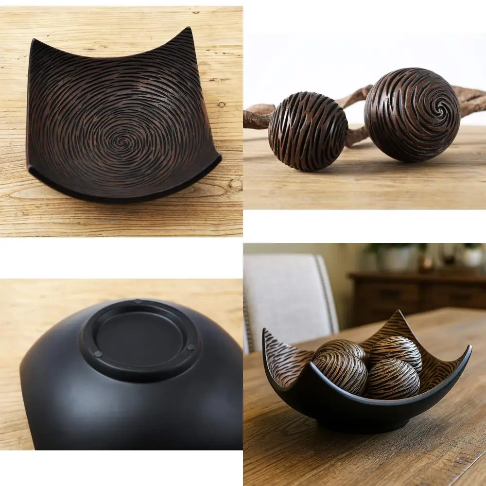 Элегантный комплект больших декоративных чаш из 5 предметов с шаром, диагональ 14, ширина 11, высота 5,75, коричневый
Элегантный комплект больших декоративных чаш из 5 предметов с шаром, диагональ 14, ширина 11, высота 5,75, коричневый