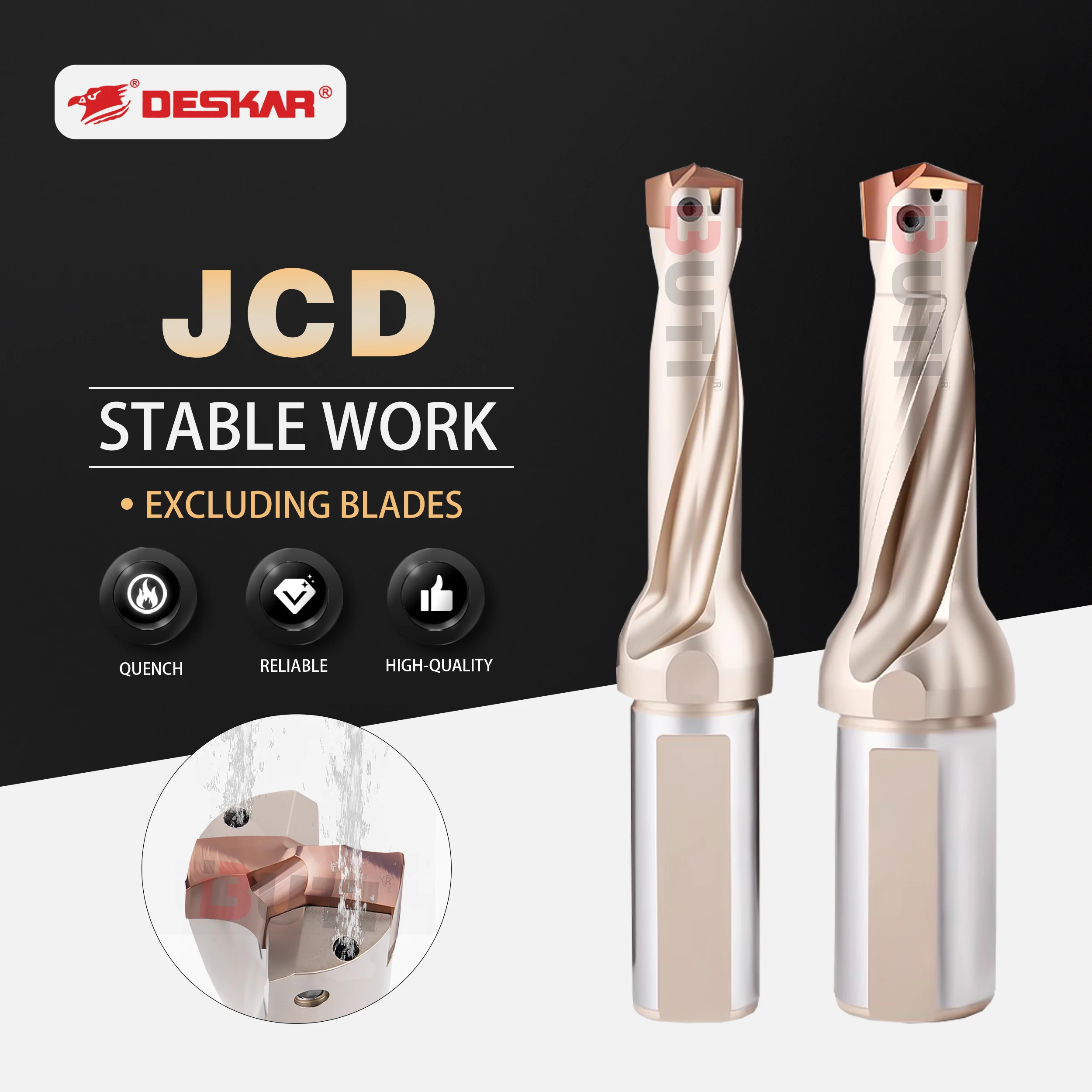 JCD Crown Drill Bit Violent Drilling Tool Holder 3D/5D/8D Deep Hole Extended Internal Cold Water Jet Shovel Drilling Tool Holder
JCD Crown Drill Bit Violent Drilling Tool Holder 3D/5D/8D Deep Hole Extended Internal Cold Water Jet Shovel Drilling Tool Holder