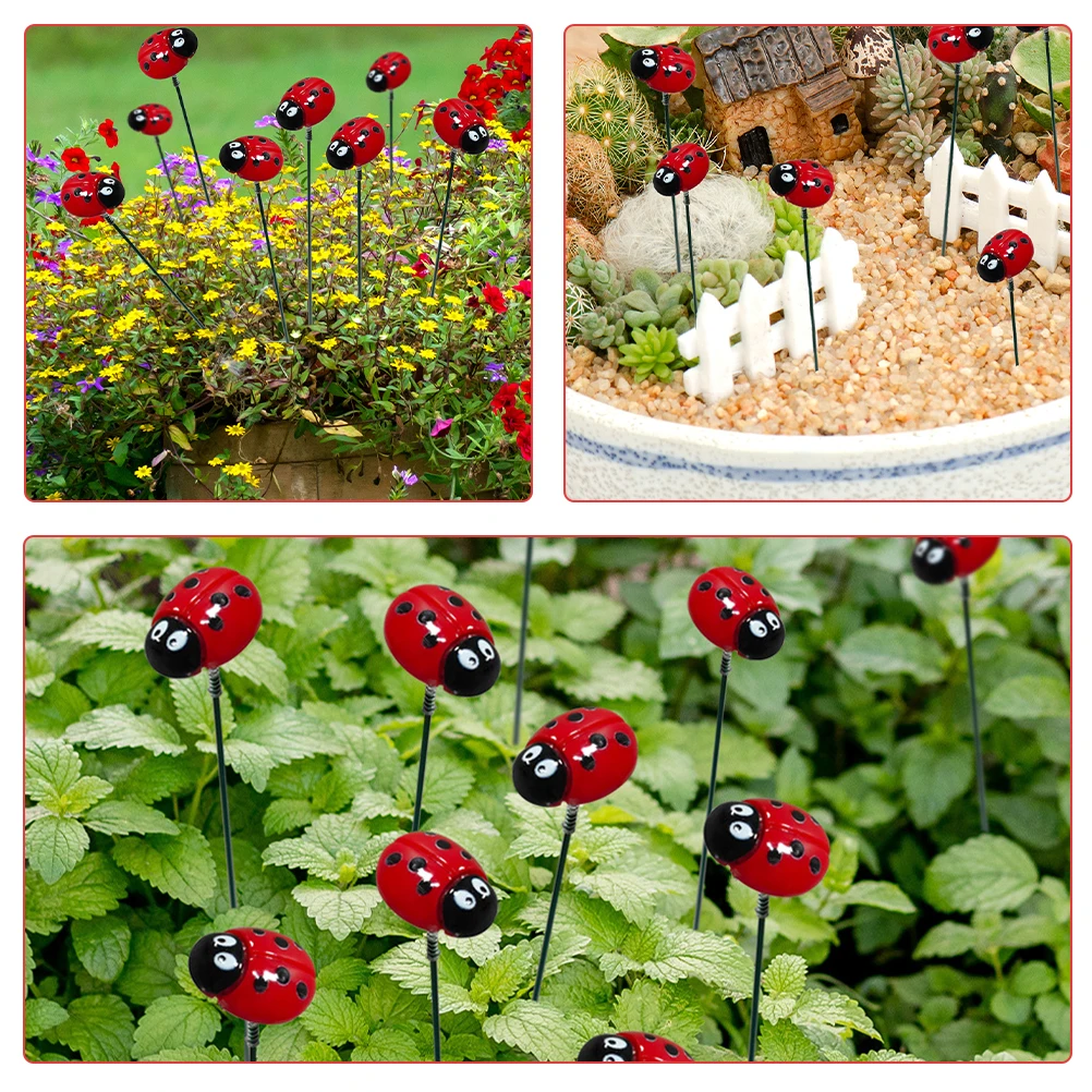 10pcs Ladybug Garden Stakes Realistic Insect Simulated Decorative Lawn Ornaments Plastic Yard Decorations Outdoor Accessories
10pcs Ladybug Garden Stakes Realistic Insect Simulated Decorative Lawn Ornaments Plastic Yard Decorations Outdoor Accessories