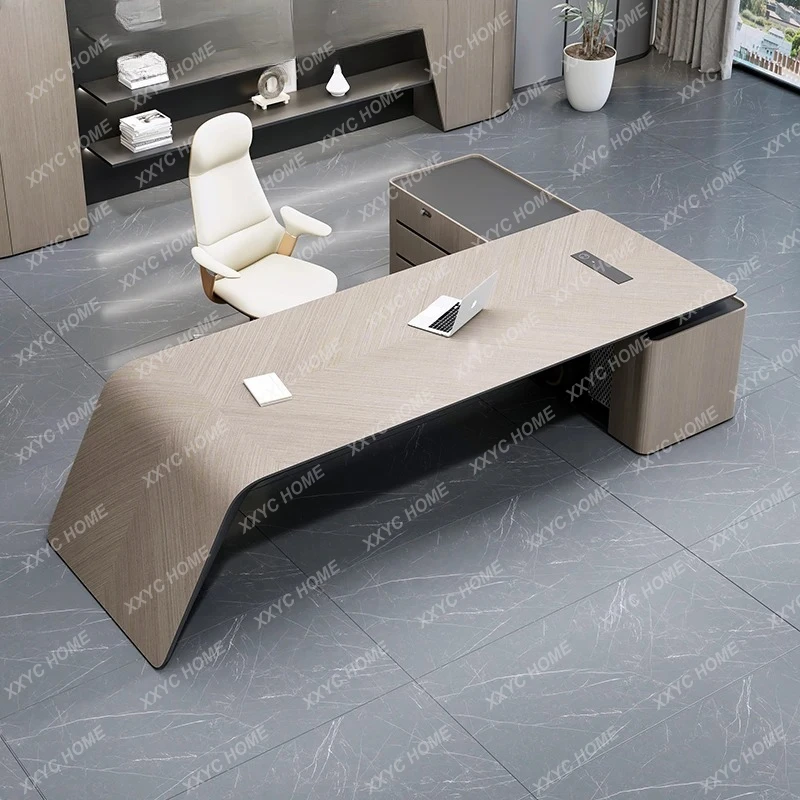 boss desk Simple modern president desk Office multi-functional high-end boss desk
boss desk Simple modern president desk Office multi-functional high-end boss desk