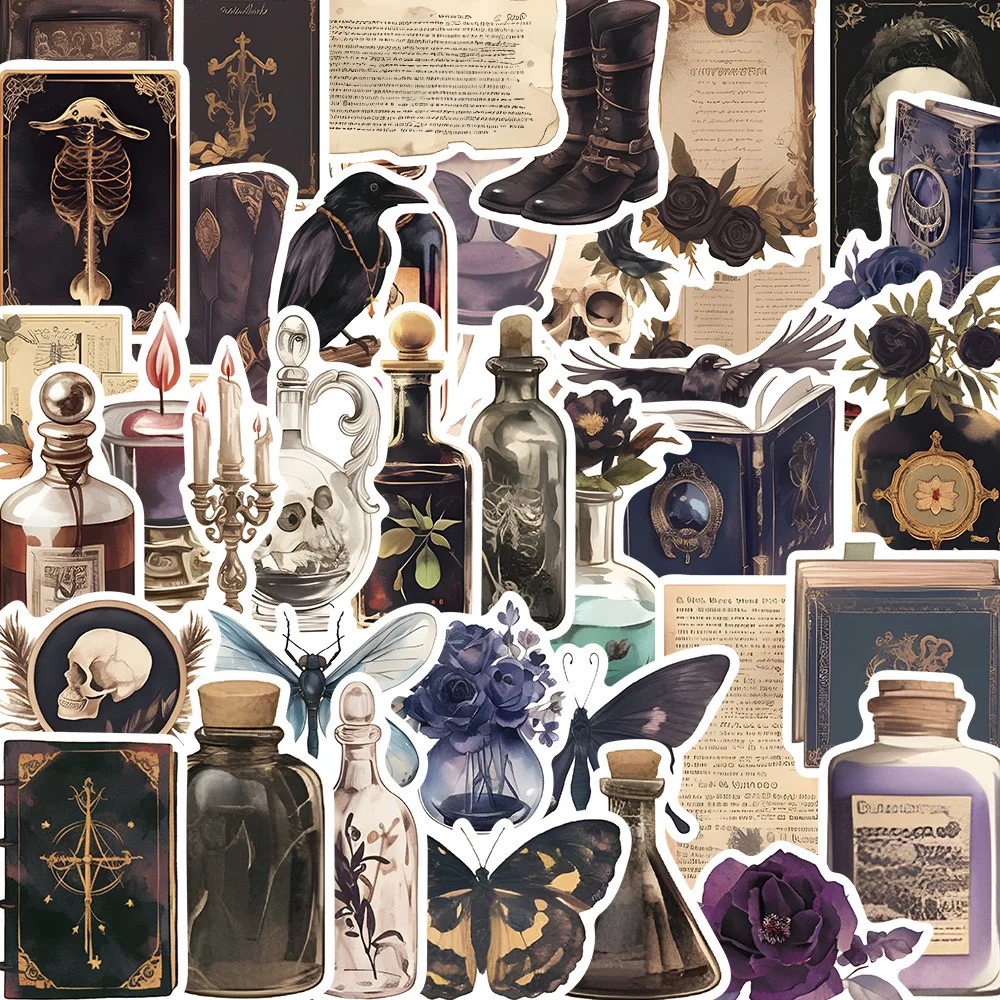 10/50/100pcs Gothic Dark Pharmacist Potion Bottle Aesthetic Stickers Anime Decals Laptop Notebook Phone Graffiti Sticker Kid Toy
10/50/100pcs Gothic Dark Pharmacist Potion Bottle Aesthetic Stickers Anime Decals Laptop Notebook Phone Graffiti Sticker Kid Toy