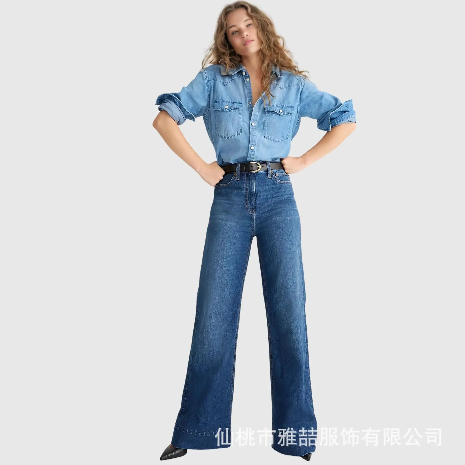 Elegant Wash Straight Leg Jeans Women's Four Seasons New Fashion Casual Comfortable High Waist Denim Wide Leg Pants for Women
Elegant Wash Straight Leg Jeans Women's Four Seasons New Fashion Casual Comfortable High Waist Denim Wide Leg Pants for Women
