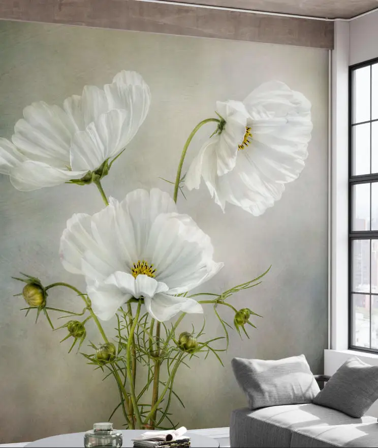 Custom any size flowers nordic hand-painted White flowers background wall room decoration 3D Wallpaper mural papel de parede
Custom any size flowers nordic hand-painted White flowers background wall room decoration 3D Wallpaper mural papel de parede