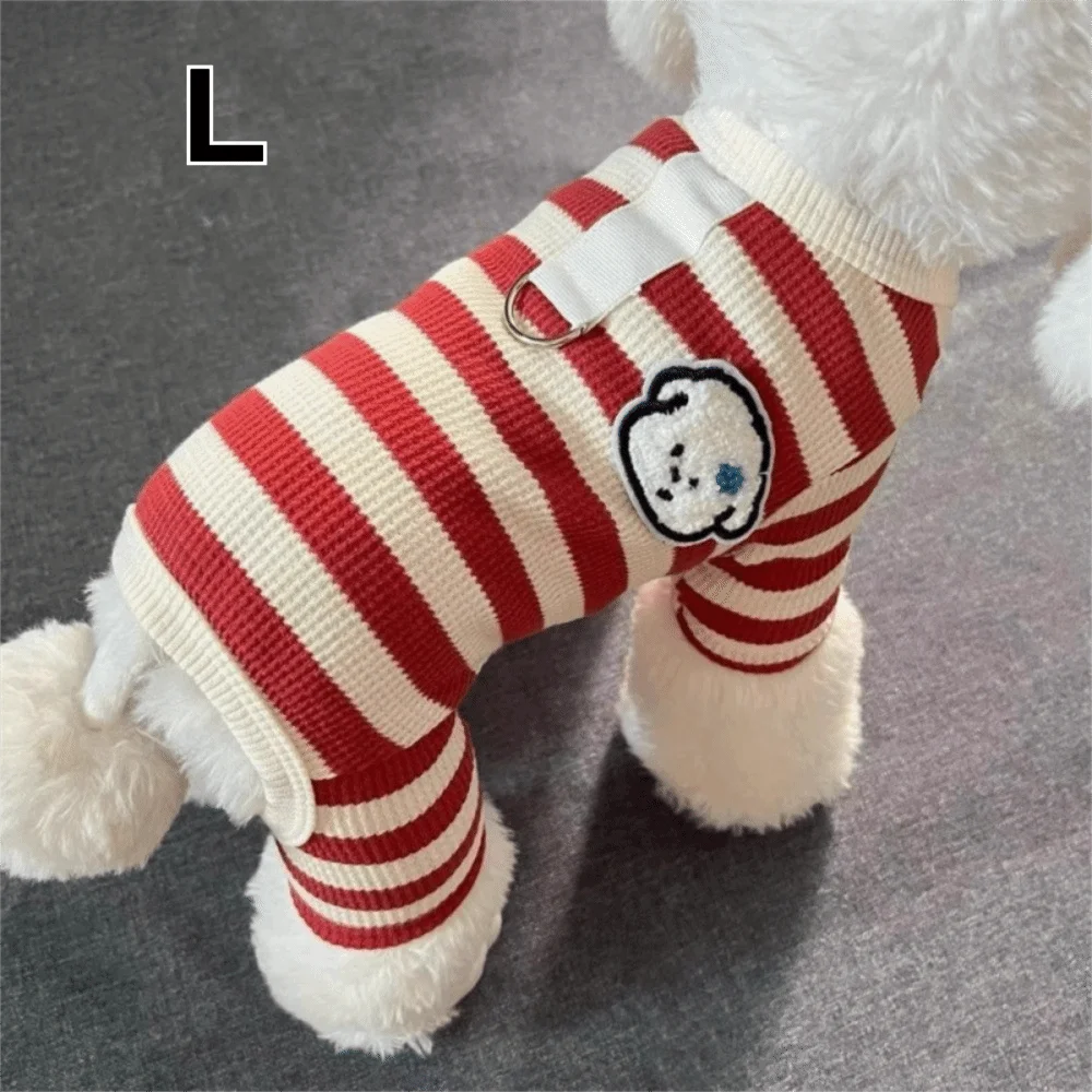Cute Soft Cotton Striped Dog Jumpsuit Breathable Anti-Shedding Puppy Clothes Four Legs Pet Pajamas Pet Supplies
Cute Soft Cotton Striped Dog Jumpsuit Breathable Anti-Shedding Puppy Clothes Four Legs Pet Pajamas Pet Supplies