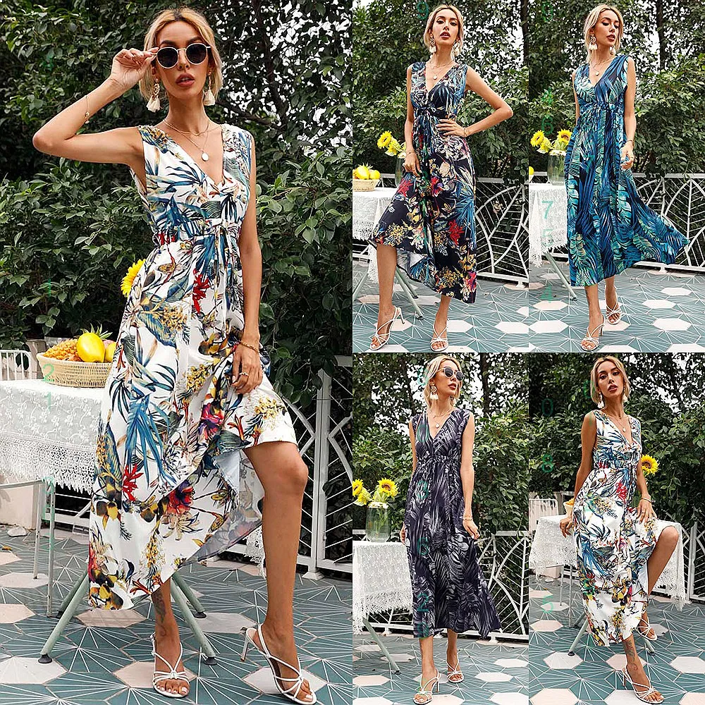 Sexy V Neck Sleeveless Dress Summer Floral Print Bodycon Dresses Jumpsuit Playsuit
Sexy V Neck Sleeveless Dress Summer Floral Print Bodycon Dresses Jumpsuit Playsuit