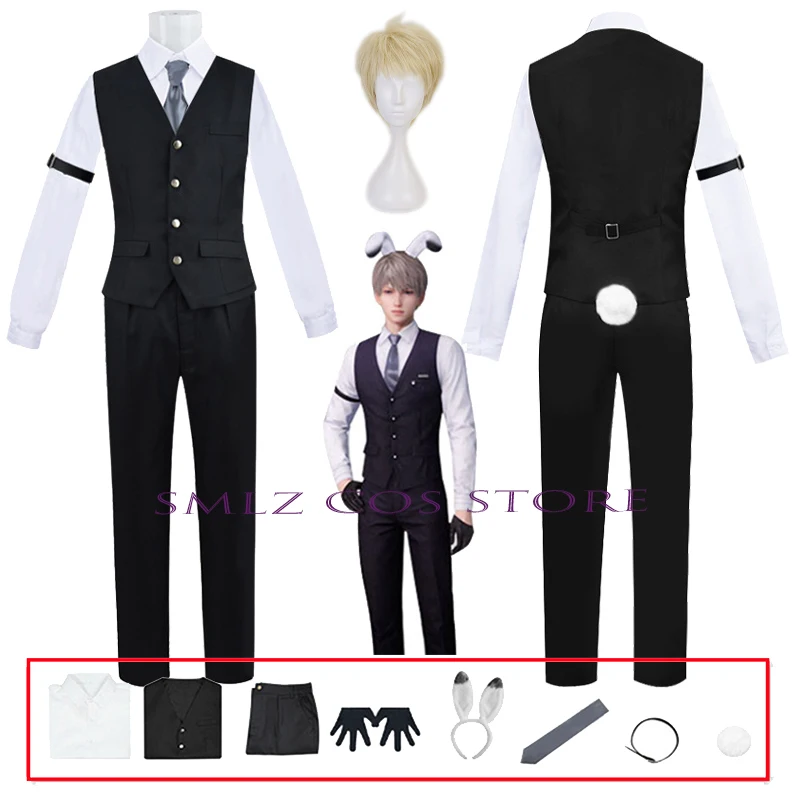 Anime Xavier Cosplay Game Love And Deepspace Costume Men Bunny Uniform Wig Suit Clothes Halloween Party Role PLAY Outfit
Anime Xavier Cosplay Game Love And Deepspace Costume Men Bunny Uniform Wig Suit Clothes Halloween Party Role PLAY Outfit
