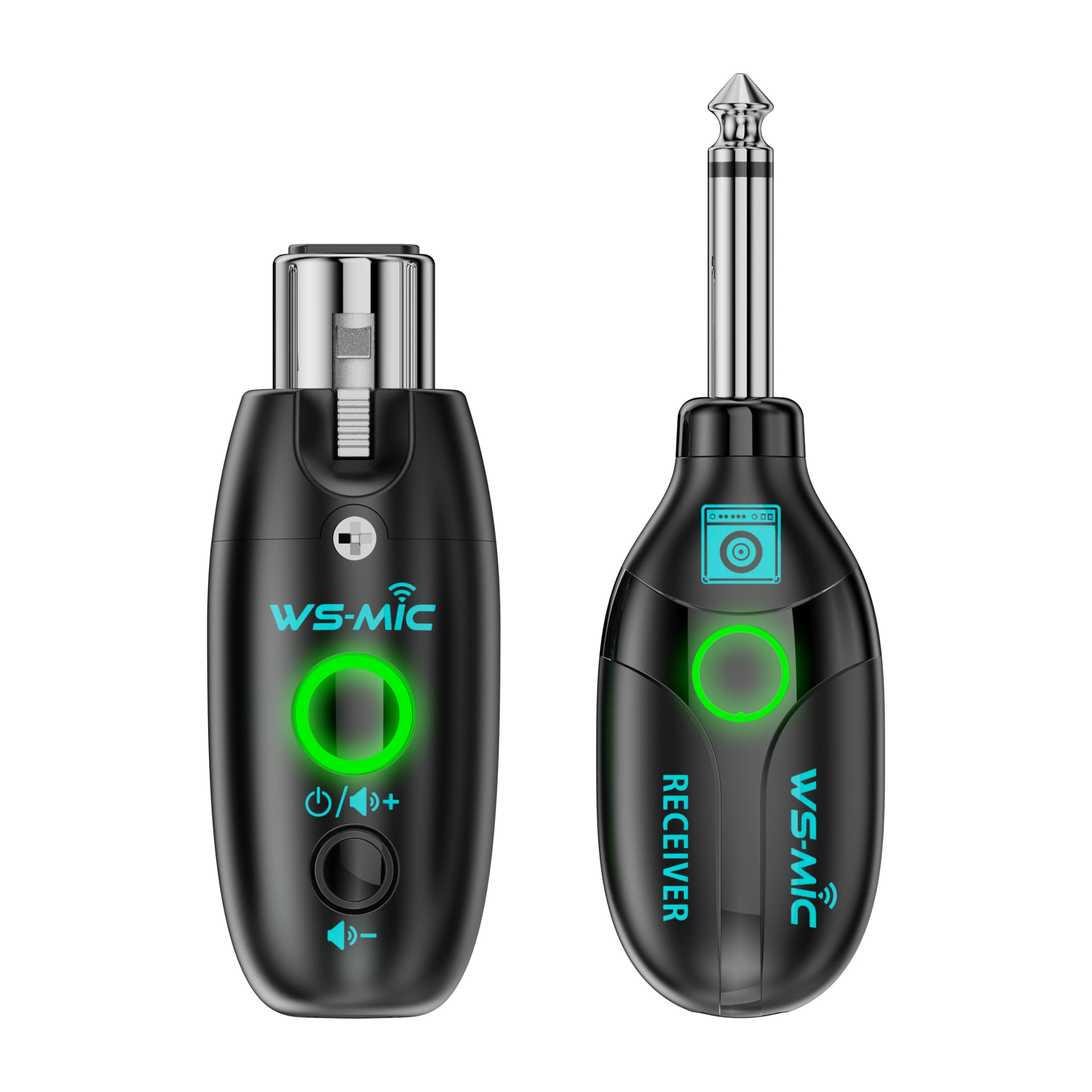 JAMJUM WS-MIC Wireless Microphone System,UHF Transmitter And Receiver for Dynamic Microphone