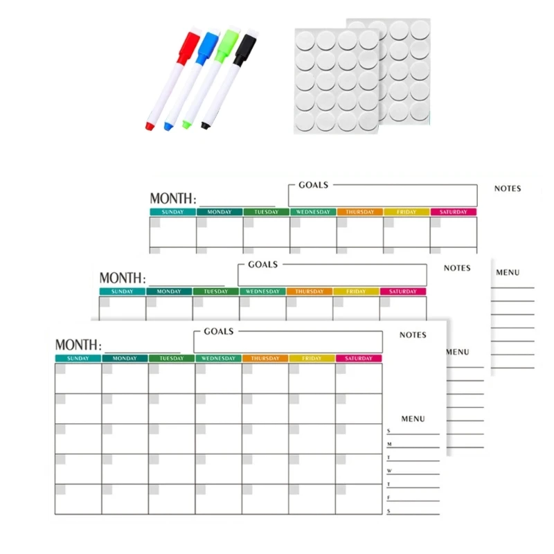 Reusable Dry Erases Calendar Whiteboard Planner Monthly Calendar for Home Office K92C
Reusable Dry Erases Calendar Whiteboard Planner Monthly Calendar for Home Office K92C