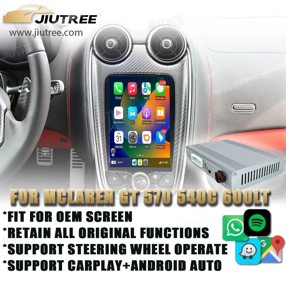 Linux System For McLaren 12C 650S 625C 675LT 570S 540C 600LT Decoder box Wireless CarPlay Android Auto Stereo Airplay radio
Linux System For McLaren 12C 650S 625C 675LT 570S 540C 600LT Decoder box Wireless CarPlay Android Auto Stereo Airplay radio