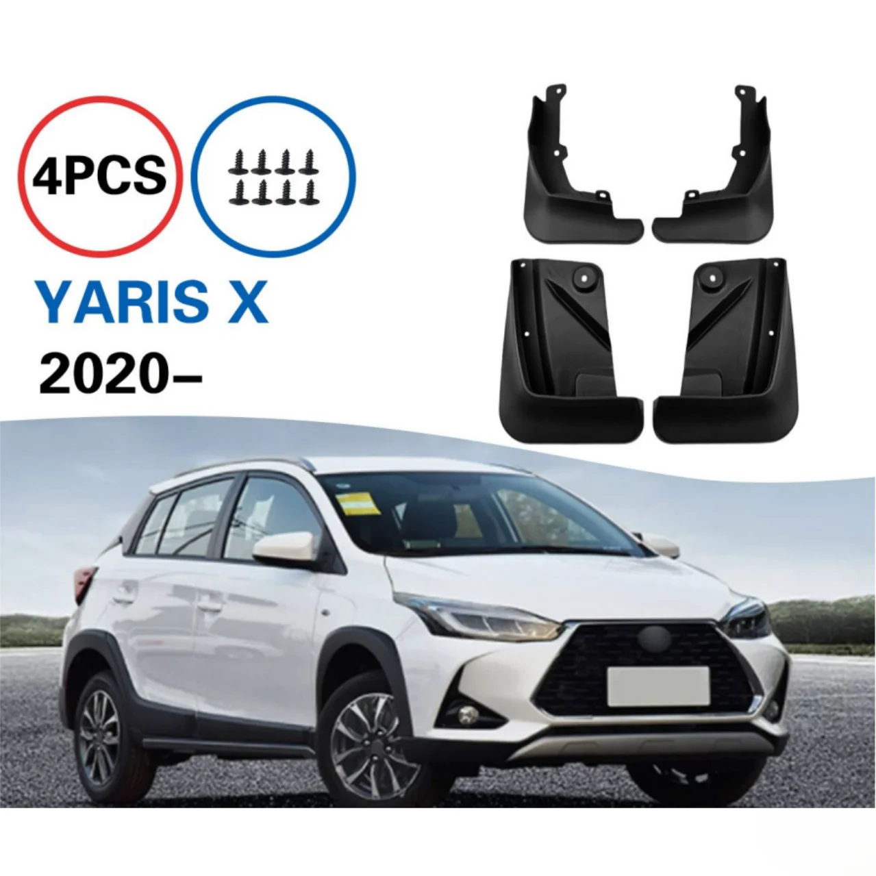 For Toyota YARiS X 2020 2021 2022 2023 Front Rear Mudguards Flares Splash Guards Cover Fender Mudflaps Car Accessories
For Toyota YARiS X 2020 2021 2022 2023 Front Rear Mudguards Flares Splash Guards Cover Fender Mudflaps Car Accessories