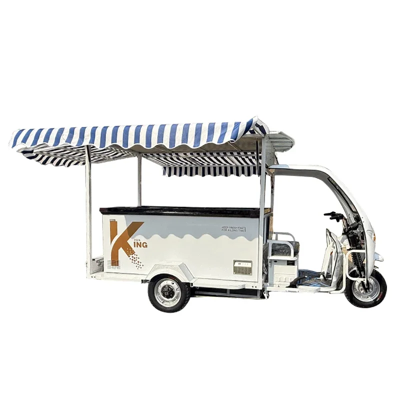 Electric tricycle adult mobile ice cream ice cream truck with refrigerator table multi-function refrigeration
Electric tricycle adult mobile ice cream ice cream truck with refrigerator table multi-function refrigeration