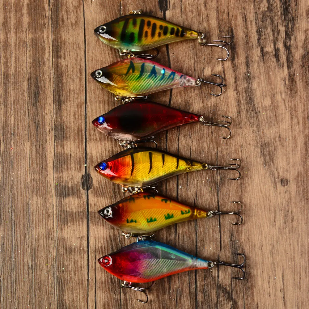 6pcs Fishing VIB Vibration Lure Sinking Hard Crankbait Treble Hook Artificial Bait for Winter Pike Perch Fish
6pcs Fishing VIB Vibration Lure Sinking Hard Crankbait Treble Hook Artificial Bait for Winter Pike Perch Fish