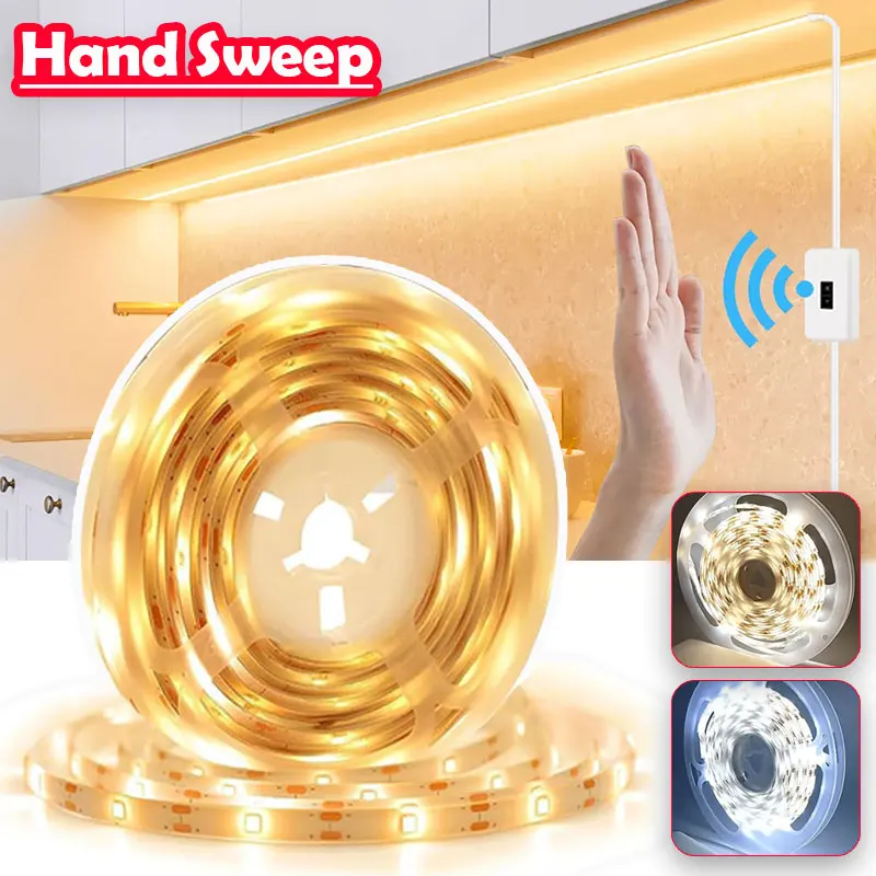 5V USB Dimmable LED Strip Light Hand Wave Touchless Sensor for Kitchen Bedroom Mirror TV Backlighting
5V USB Dimmable LED Strip Light Hand Wave Touchless Sensor for Kitchen Bedroom Mirror TV Backlighting