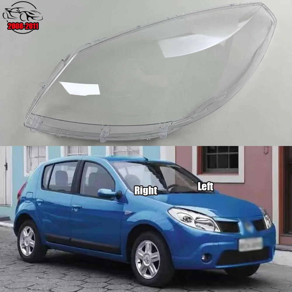 For Renault Sandero 2008-2011 Car Front Headlight Lens Cover Auto Headlamps Lampcover Transparent Lampshades Lamp Shell
For Renault Sandero 2008-2011 Car Front Headlight Lens Cover Auto Headlamps Lampcover Transparent Lampshades Lamp Shell