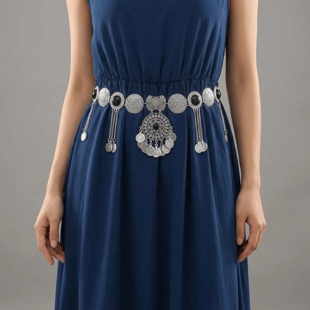 Fashion Pendant Tassel Belly Chain Metal Bohemian Style Ethnic Style Belt Long Jewelry Body Chain Party
Fashion Pendant Tassel Belly Chain Metal Bohemian Style Ethnic Style Belt Long Jewelry Body Chain Party