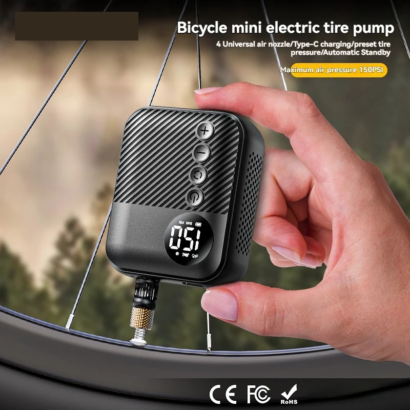 Compact Handheld Bicycle Tire Inflator
Compact Handheld Bicycle Tire Inflator