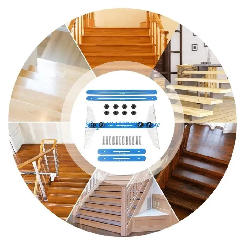 Y6GD Alloy Stair Measuring Tool Multifunction Stair Template Tool Adjustable 11inch to 60inch Stair Treads Gauge 
Y6GD Alloy Stair Measuring Tool Multifunction Stair Template Tool Adjustable 11inch to 60inch Stair Treads Gauge