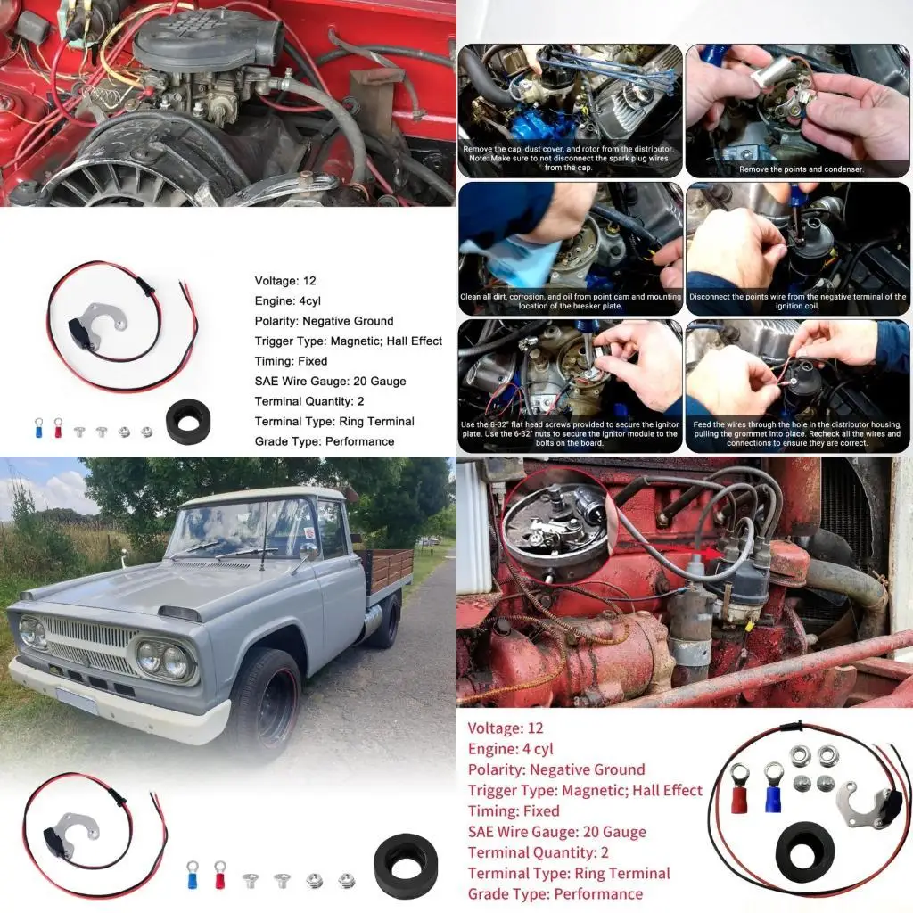 J0MA Ignition Conversion 1442 for IHC 4 Cylinders Electronic Ignition Coil Automotive Accessories Easy Installation
J0MA Ignition Conversion 1442 for IHC 4 Cylinders Electronic Ignition Coil Automotive Accessories Easy Installation