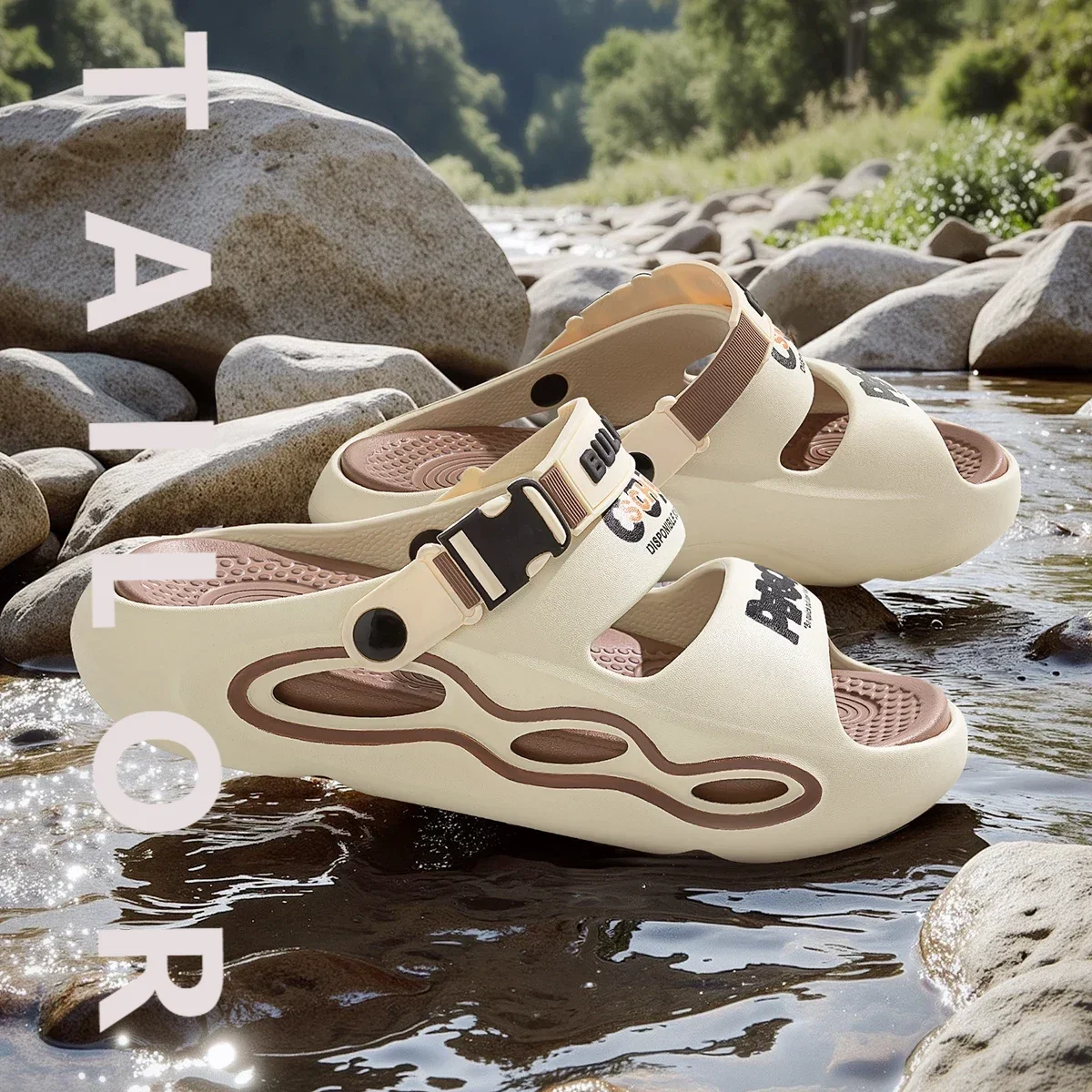 Мужские сандалии из ЭВА, увеличивающие рост тапочки на толстой подошве с принтом, удобные дышащие уличные тапочки
Мужские сандалии из ЭВА, увеличивающие рост тапочки на толстой подошве с принтом, удобные дышащие уличные тапочки