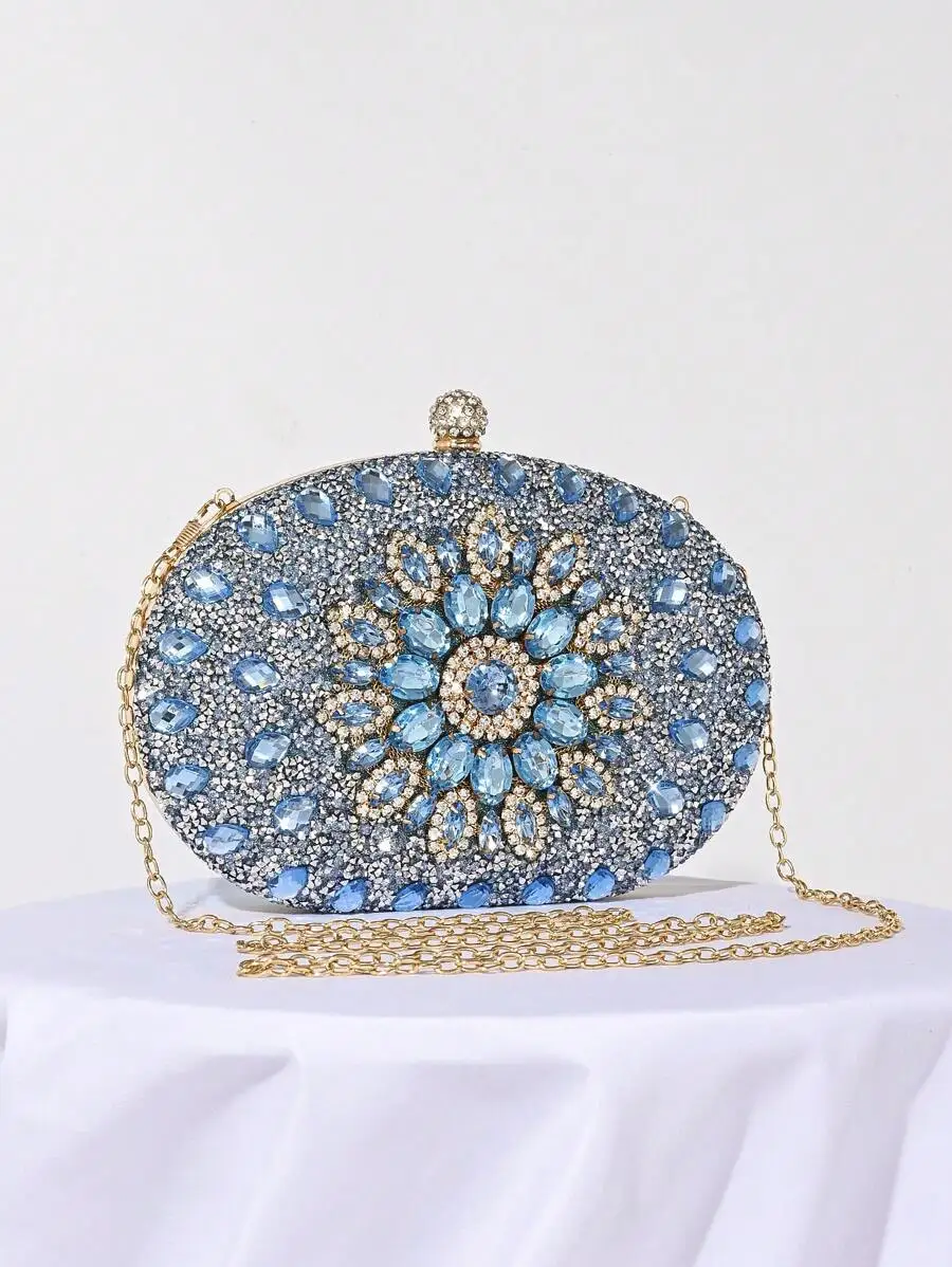 Elegant Rhinestone Clutch Bag With Chain Strap For Evening Party Wedding
Elegant Rhinestone Clutch Bag With Chain Strap For Evening Party Wedding