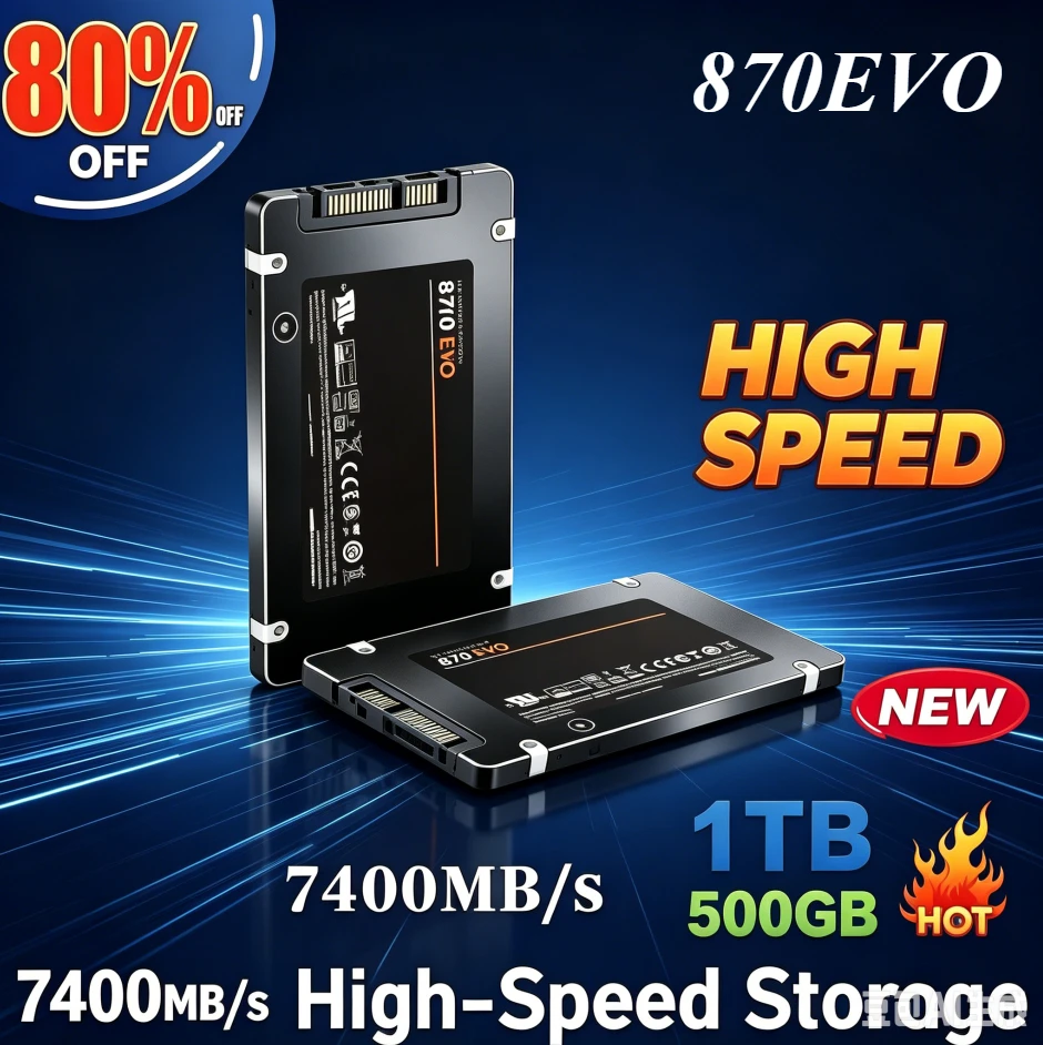 Original 870EVO New Solid State Disk SSD 1TB Internal HDD Hard Drive Sata3 2.5 Inch For Laptop Microcomputer Desktop
Original 870EVO New Solid State Disk SSD 1TB Internal HDD Hard Drive Sata3 2.5 Inch For Laptop Microcomputer Desktop