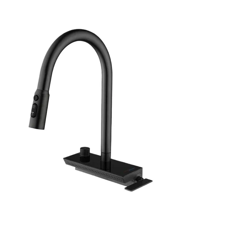 Waterfall kitchen faucet copper gun ash hot and cold water purification three-in-one pull-out sink water dragon
Waterfall kitchen faucet copper gun ash hot and cold water purification three-in-one pull-out sink water dragon