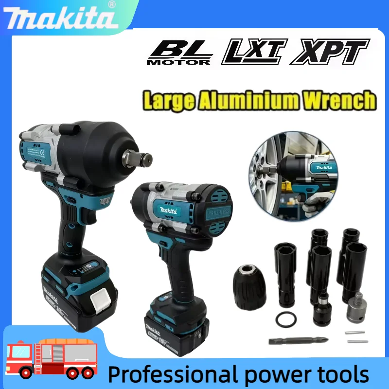 Makita Cordless Electric Impact Wrench Brushless High Torque Driver With Socket Set For Automotive & Construction 18V Battery
Makita Cordless Electric Impact Wrench Brushless High Torque Driver With Socket Set For Automotive & Construction 18V Battery
