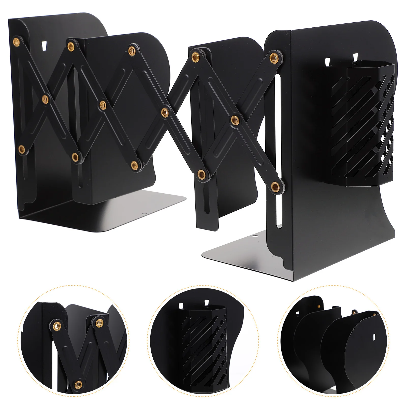Book Shelf Holder Convenient Bookend Desktop Retractable Stand Small Organizer Black
Book Shelf Holder Convenient Bookend Desktop Retractable Stand Small Organizer Black