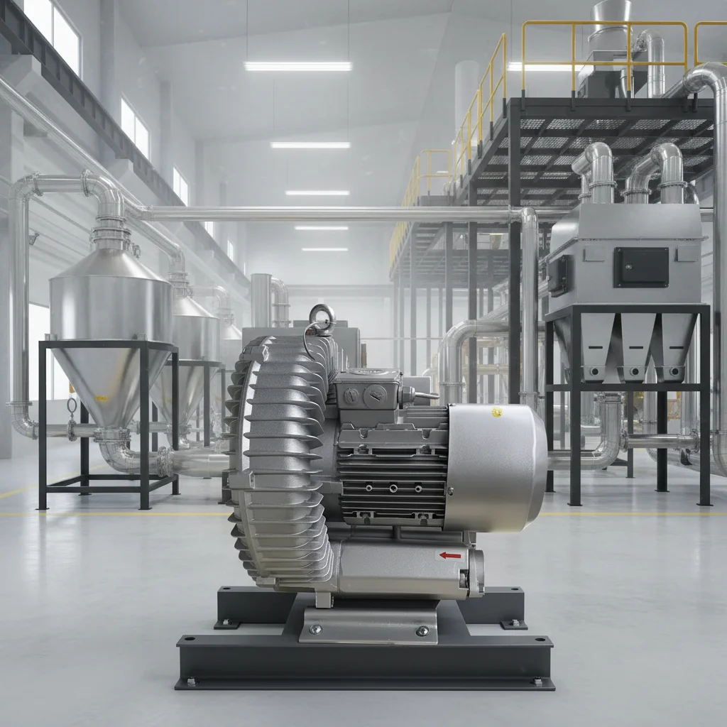 High Efficiency Side Channel Ring Regenerative Blower Vacuum Pump for Powder Transport
High Efficiency Side Channel Ring Regenerative Blower Vacuum Pump for Powder Transport