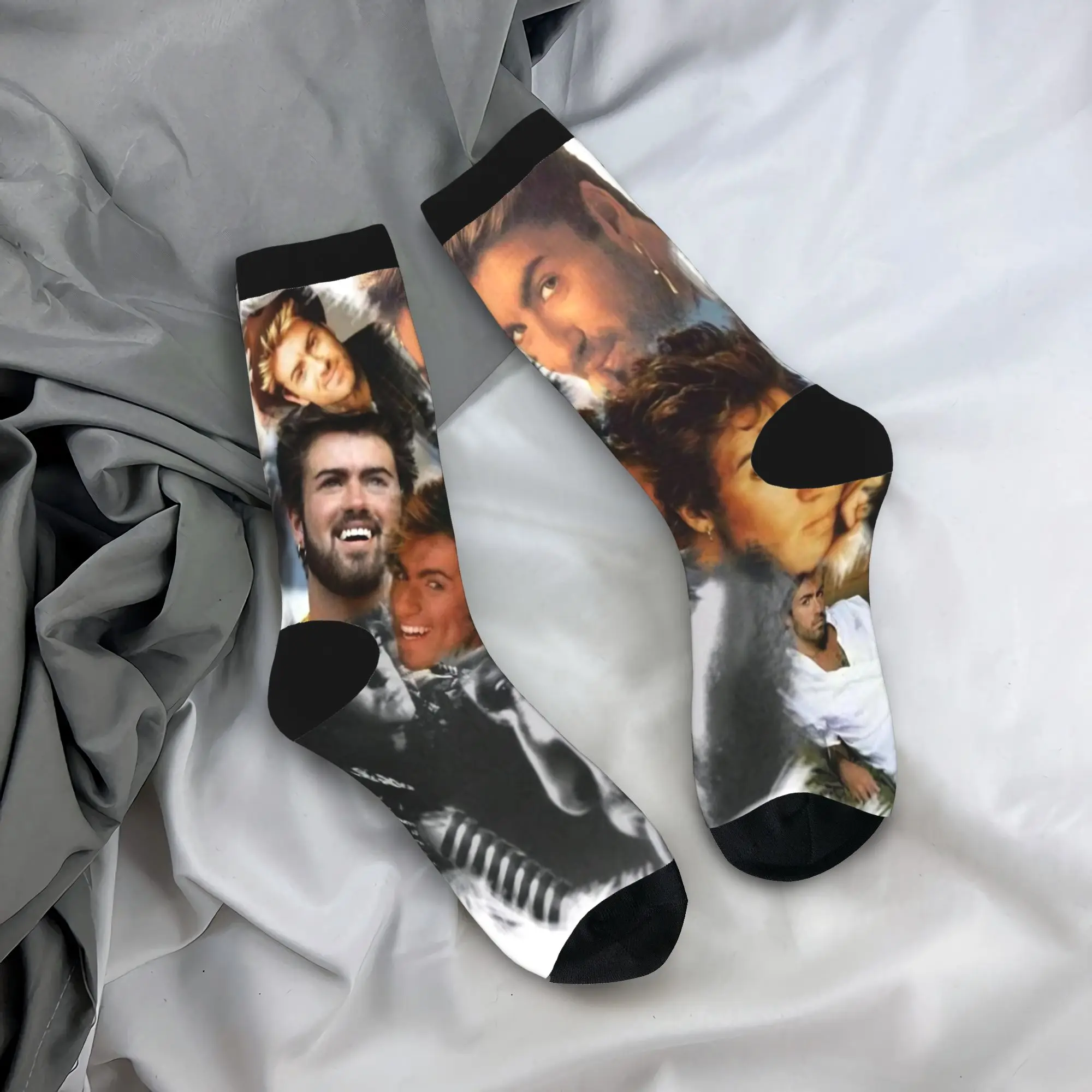 Men Socks George Michael British Singer Stockings Autumn Novelty Soft Socks Design Skateboard Non Slip Socks
Men Socks George Michael British Singer Stockings Autumn Novelty Soft Socks Design Skateboard Non Slip Socks
