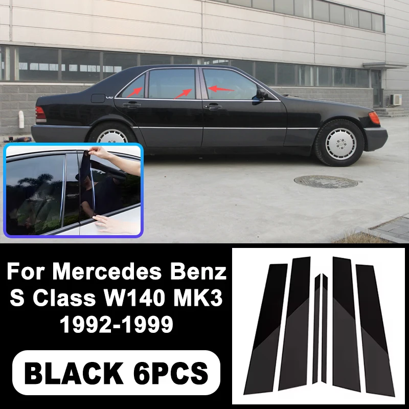 B/C Pillar Stickers For Mercedes Benz S Class W140 MK3 1992-1999 - PC Window Decorative Trim for Middle Pillar,Car Accessories
B/C Pillar Stickers For Mercedes Benz S Class W140 MK3 1992-1999 - PC Window Decorative Trim for Middle Pillar,Car Accessories