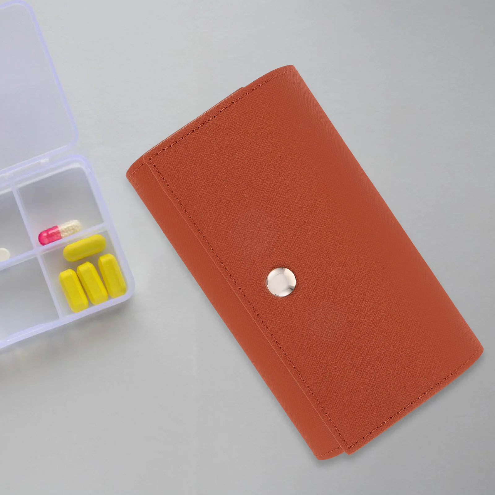 Weekly Pill Organizer Box 7 Compartments Brown Travel Medicine Case Portable Storage Container Daily Pill Box Large Compartment
Weekly Pill Organizer Box 7 Compartments Brown Travel Medicine Case Portable Storage Container Daily Pill Box Large Compartment