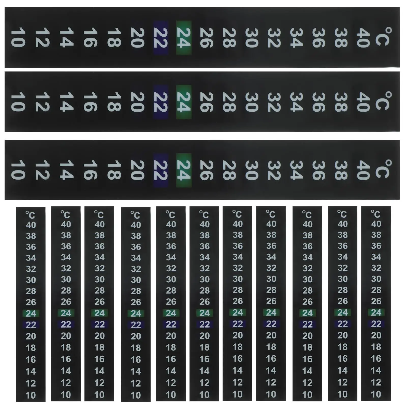 15 Pcs LCD Temperature Bar Aquarium Thermometer Strip Liquid Crystal Material Fish Tank Reptile Box Easy Operative Safe
15 Pcs LCD Temperature Bar Aquarium Thermometer Strip Liquid Crystal Material Fish Tank Reptile Box Easy Operative Safe