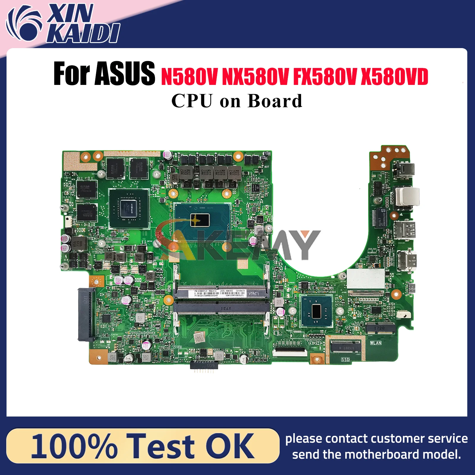 X580VD Laptop Motherboard For ASUS VivoBook X580VN X580VD NX580V FX580V N580V X580V Mainboard With CPU 100% tests OK fast ship
X580VD Laptop Motherboard For ASUS VivoBook X580VN X580VD NX580V FX580V N580V X580V Mainboard With CPU 100% tests OK fast ship