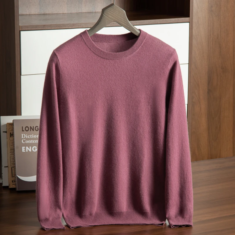 Men's basic cashmere sweater 23 autumn/winter round neck loose fitting long sleeved pullover casual wool knit bottom shirt
Men's basic cashmere sweater 23 autumn/winter round neck loose fitting long sleeved pullover casual wool knit bottom shirt