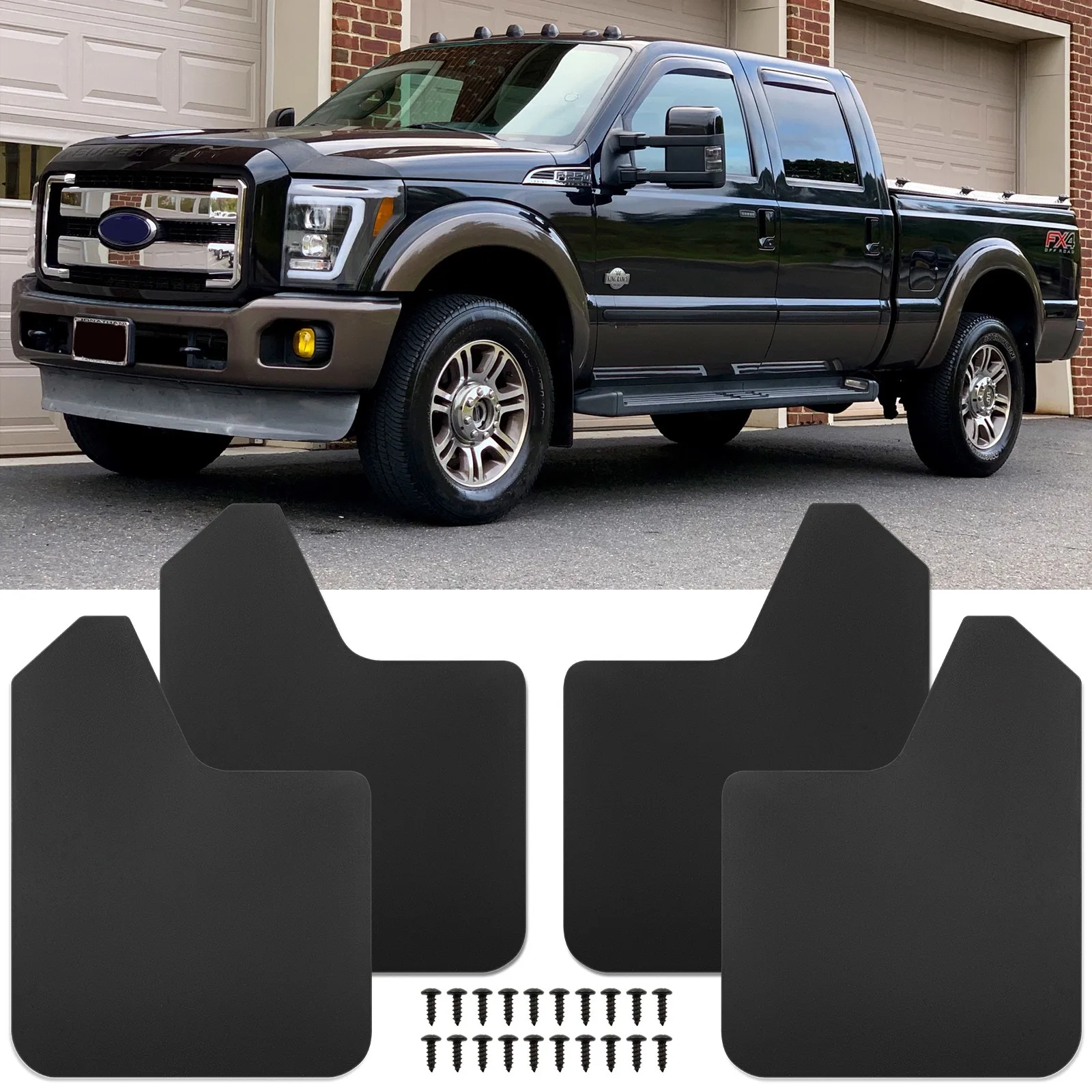 4x For Ford F-250 Super Duty Mudguards Fender Mud Flaps Splash Guards Mudflaps
4x For Ford F-250 Super Duty Mudguards Fender Mud Flaps Splash Guards Mudflaps