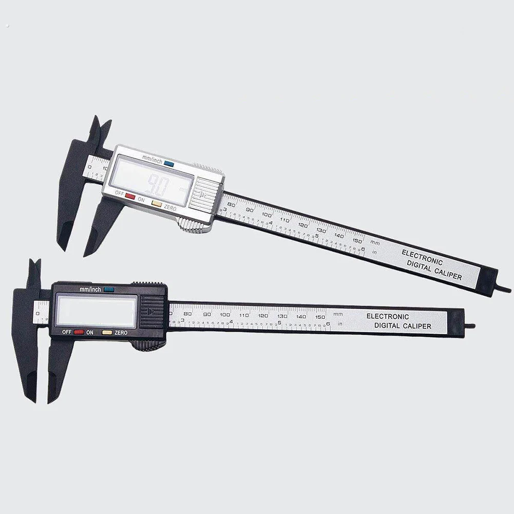 2Pcs Electronic Digital Caliper 150mm With Button Battery Carbon Fiber Composite Measure Ruler Plastic LCD Dial Vernier Caliper
2Pcs Electronic Digital Caliper 150mm With Button Battery Carbon Fiber Composite Measure Ruler Plastic LCD Dial Vernier Caliper
