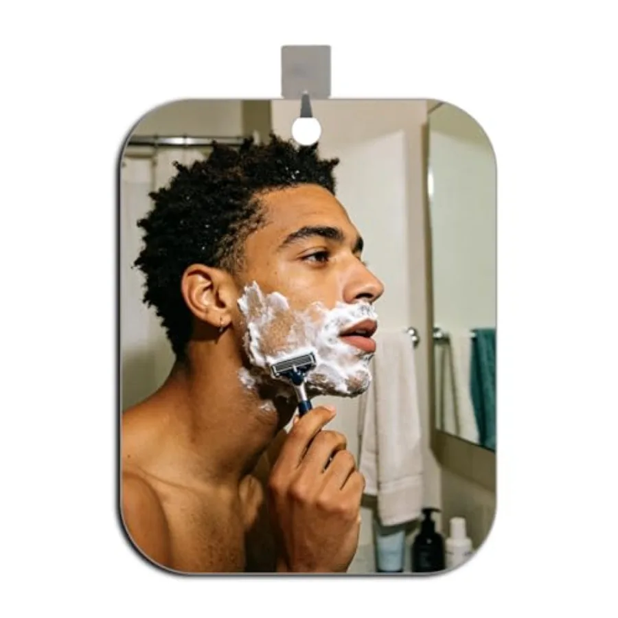 Shower Mirror Fogless for Shaving, 9.5x7.5 Inch Shatterproof Anti Fog Shaving Mirror Holder No Fog Free Waterproof, Small Wall
Shower Mirror Fogless for Shaving, 9.5x7.5 Inch Shatterproof Anti Fog Shaving Mirror Holder No Fog Free Waterproof, Small Wall