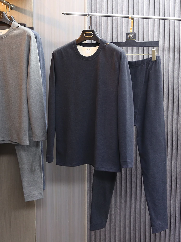 Men's Wool Silk Mixed Thickened Long Sleeve Long Pants Warm Underwear Set Skin-friendly Cold-proof Home Clothes round Neck
Men's Wool Silk Mixed Thickened Long Sleeve Long Pants Warm Underwear Set Skin-friendly Cold-proof Home Clothes round Neck
