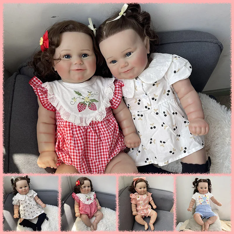 Rooted Brown hair Soft Cloth Body 24Inch Multiple Layers Painting Lifelike Reborn Maddie Doll For Kids Children Toys Gifts
Rooted Brown hair Soft Cloth Body 24Inch Multiple Layers Painting Lifelike Reborn Maddie Doll For Kids Children Toys Gifts