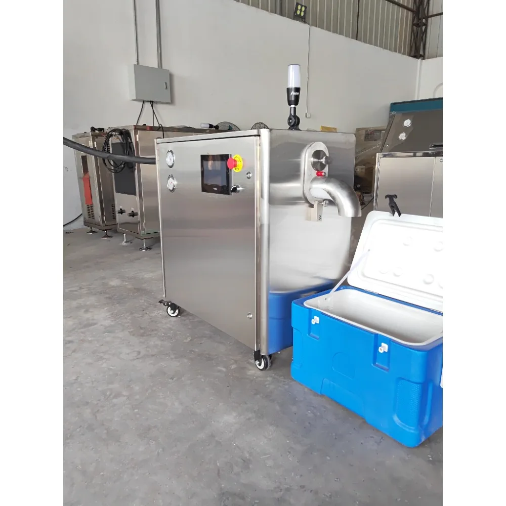 Dry Ice Pelletizer and Block Maker CO2 Granulating Machine for Industrial Use Cryo Cleaning Cold Chain Delivery Production Unit
Dry Ice Pelletizer and Block Maker CO2 Granulating Machine for Industrial Use Cryo Cleaning Cold Chain Delivery Production Unit