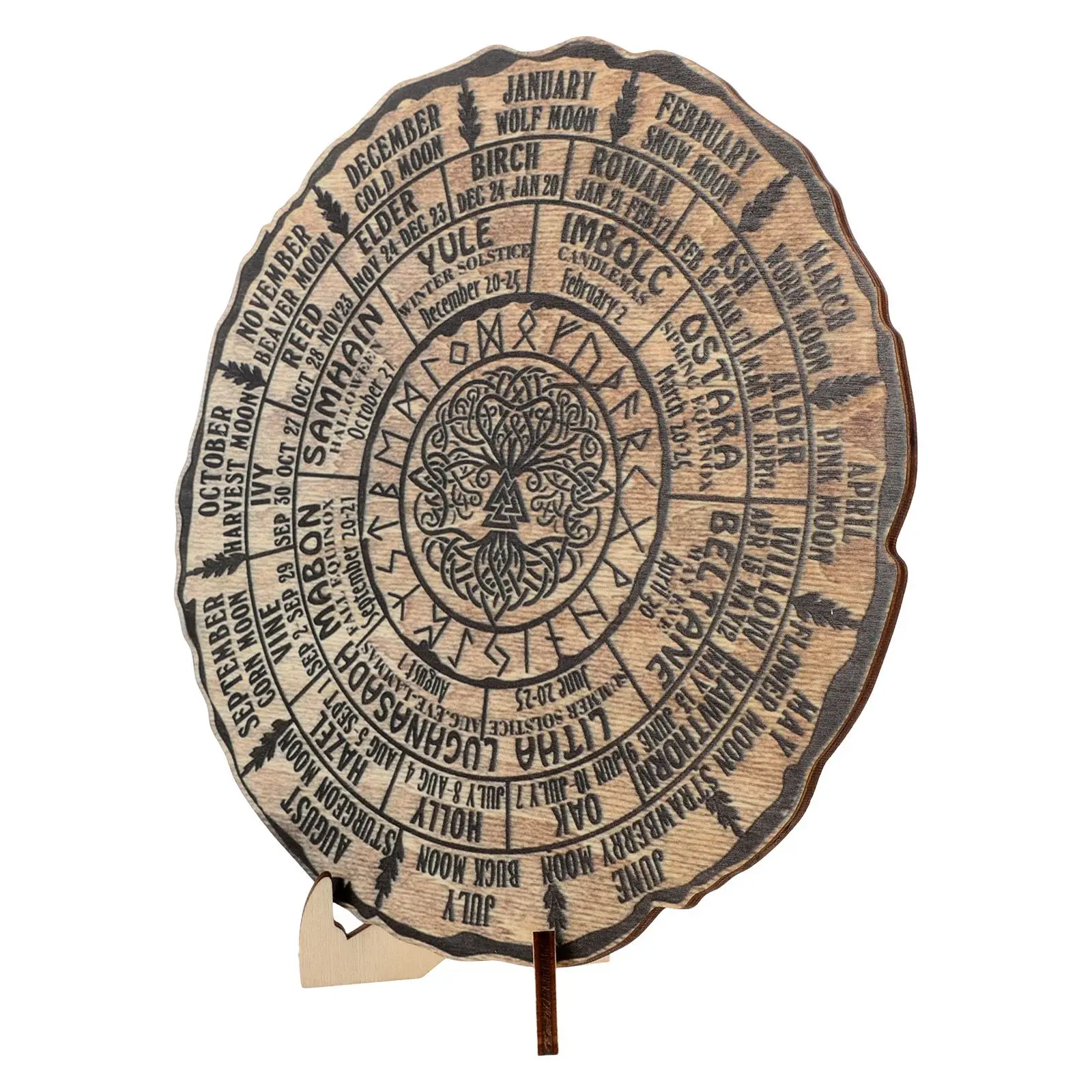 Wooden Decorations Handmade Celestial Sign Wheel Year Calendar Desktop Tree Ring Study Room Ornament Wooden Calendar Decor
Wooden Decorations Handmade Celestial Sign Wheel Year Calendar Desktop Tree Ring Study Room Ornament Wooden Calendar Decor